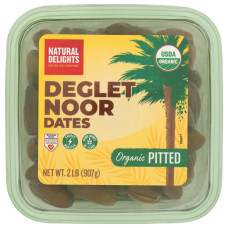 NATURAL DELIGHTS: Organic Pitted Deglet Noor Dates, 2lb NATURAL DELIGHTS: Organic Pitted Deglet Noor Dates, 2lb