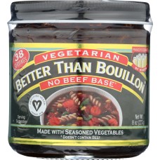 BETTER THAN BOUILLON: Base Vegan Vegetarian No Beef, 8 oz