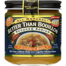 BETTER THAN BOUILLON: Reduced Sodium Roasted Chicken Base, 8 oz