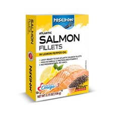 POSEIDON: Salmon Fillets Lmn Pepp, 3.75 oz