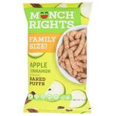MUNCH RIGHTS: Puffs Apple Cinnamon, 12 OZ