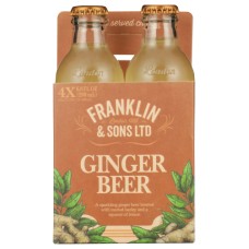 FRANKLIN & SONS: Beer Ginger 4Pk, 800 ml