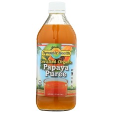DYNAMIC HEALTH: Supplement Papaya Puree, 16 FO