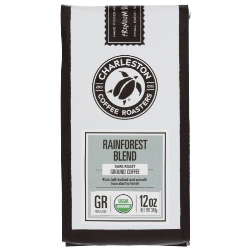 CHARLESTON COFFEE ROASTER Rainforest Blend Coffee, 12 oz