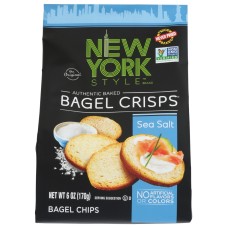 NEW YORK STYLE: Bagel Crisp Seasalt, 6 OZ