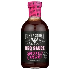 FIRE AND SMOKE: Sauce  Cherry Smoked, 20 OZ