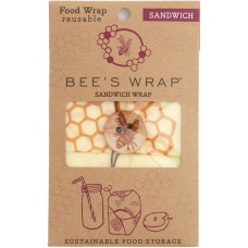 BEES WRAP: Sandwich Wrap Honeycomb, 6 ea