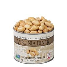 VIRGINIA DINER: Classic Salted Gourmet Virginia Peanuts, 10 oz
