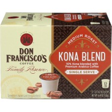 DON FRANCISCO: Coffee Kona Blnd Ss, 12 pk