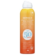 DERMA E: Sunscreen Allsport Spf50, 6 oz