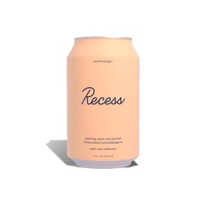 RECESS: Water Sprk Peach Ginger, 12 fo