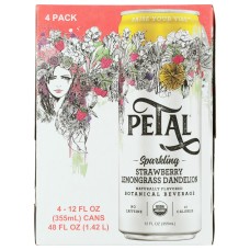 PETAL: Wtr Strbry Lmngr 4Pk Org, 48 FO