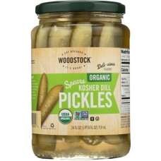 WOODSTOCK: Pickle Dill Kshr Spear Or, 24 OZ