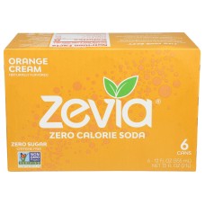 ZEVIA: Soda Orange Cream, 72 FO