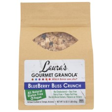 LAURAS GOURMET GRANOLA: Granola Blbry Bliss Crnch, 16 OZ