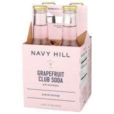 NAVY HILL: Soda Grapefruit Club 4Pk, 33.8 FO
