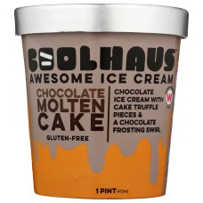COOLHAUS: Chocolate Molten Cake Ice Cream, 16 oz