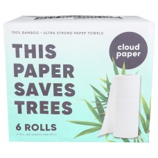 CLOUD PAPER: Towels Paper Bamboo 2ply, 12 pk