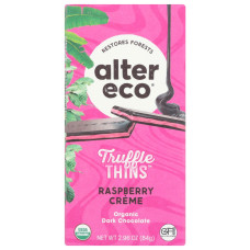 ALTER ECO: Raspberry CrÃ¨me Truffle Thins, 2.96 oz