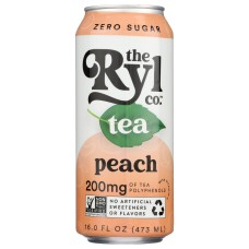 THE RYL CO: Tea Black Peach Rtd, 16 FO