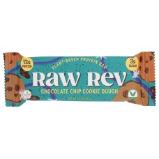 RAW REV: Glo Chocolate Chip Cookie Dough Protein Bar, 1.6 oz