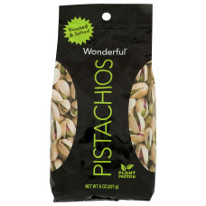 WONDERFUL PISTACHIOS: Roasted And Salted Pistachios, 8 oz