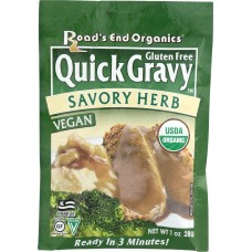 ROADS END: Gravy Mix Savory Herb Gf, 1 oz