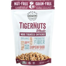 ORGANIC GEMINI: Nut Tigernuts Whole Snack, 12 oz