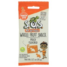 SOS FRUIT SNACKS: Fruit Snacks Peach, 3.5 OZ