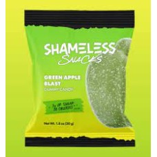 SHAMELESS SNACKS: Gummy Green Apple, 1.8 oz