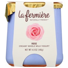 LA FERMIERE: Yogurt French Rose, 4.9 oz
