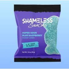SHAMELESS SNACKS: Gummy Sr Blue Raspbry, 1.8 oz