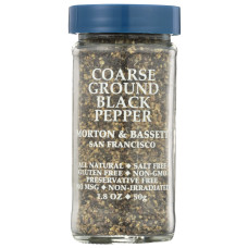 MORTON & BASSETT: Coarse Ground Black Pepper, 1.8 oz