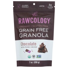 RAWCOLOGY: Granola Gf Choc Cacao Org, 7 OZ