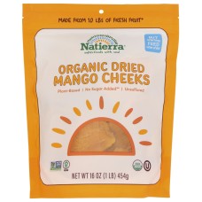 NATIERRA: Organic Dried Mango Cheeks, 16 oz