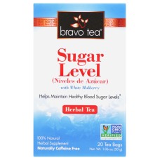 BRAVO TEAS: Tea Sugar Level, 20 BG
