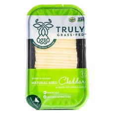 TRULY GRASS FED: Cheddar Aged Slice Handcut, 7 oz