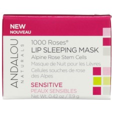 ANDALOU NATURALS: Mask Lip Sleep 1000 Roses, 0.45 OZ