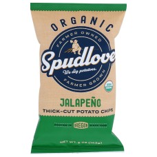 SPUDLOVE: Chips Potato Jalapeno, 5 oz