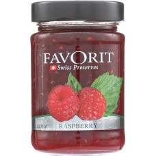 FAVORIT: Preserve Raspberry, 12.3 oz