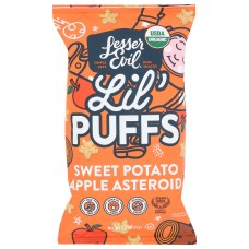 LESSER EVIL: Sweet Potato Apple Lil Puffs, 2.5 oz