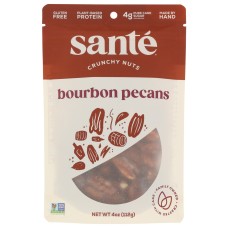 SANTE: NUTS PECANS BOURBON, 4 oz