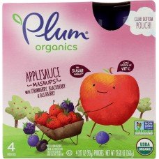 PLUM ORGANICS: Mashup 4Pk Mxd Berry, 12.68 oz