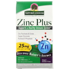 NATURES ANSWER: Zinc Plus, 60 vc