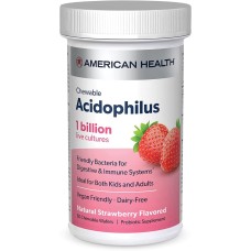AMERICAN HEALTH: Acidophilus Chew Strawbry, 60 ea