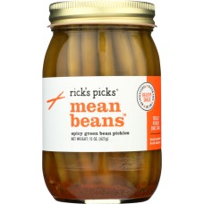 RICK'S PICKS: Mean Beans Spicy Green Bean Pickle, 15 oz