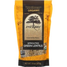 TRUROOTS: Organic Sprouted Green Lentil, 10 oz