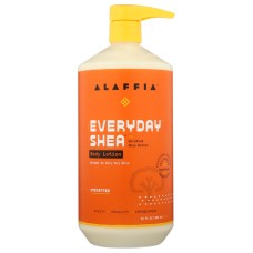 ALAFFIA: Everyday Shea Body Lotion Unscented, 32 fo