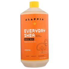 ALAFFIA: Everyday Shea Bubble Bath Unscented, 32 fo