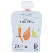 WHITE LEAF PROVISIONS: Baby Food Carrt Swt Ptato, 90 gm
